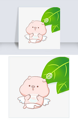 卡通小猪猪可爱小猪