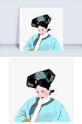 如懿传人物手绘妃子图