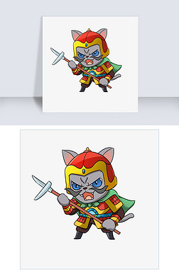 三国游戏插画|卡通手绘三国人物曹安民