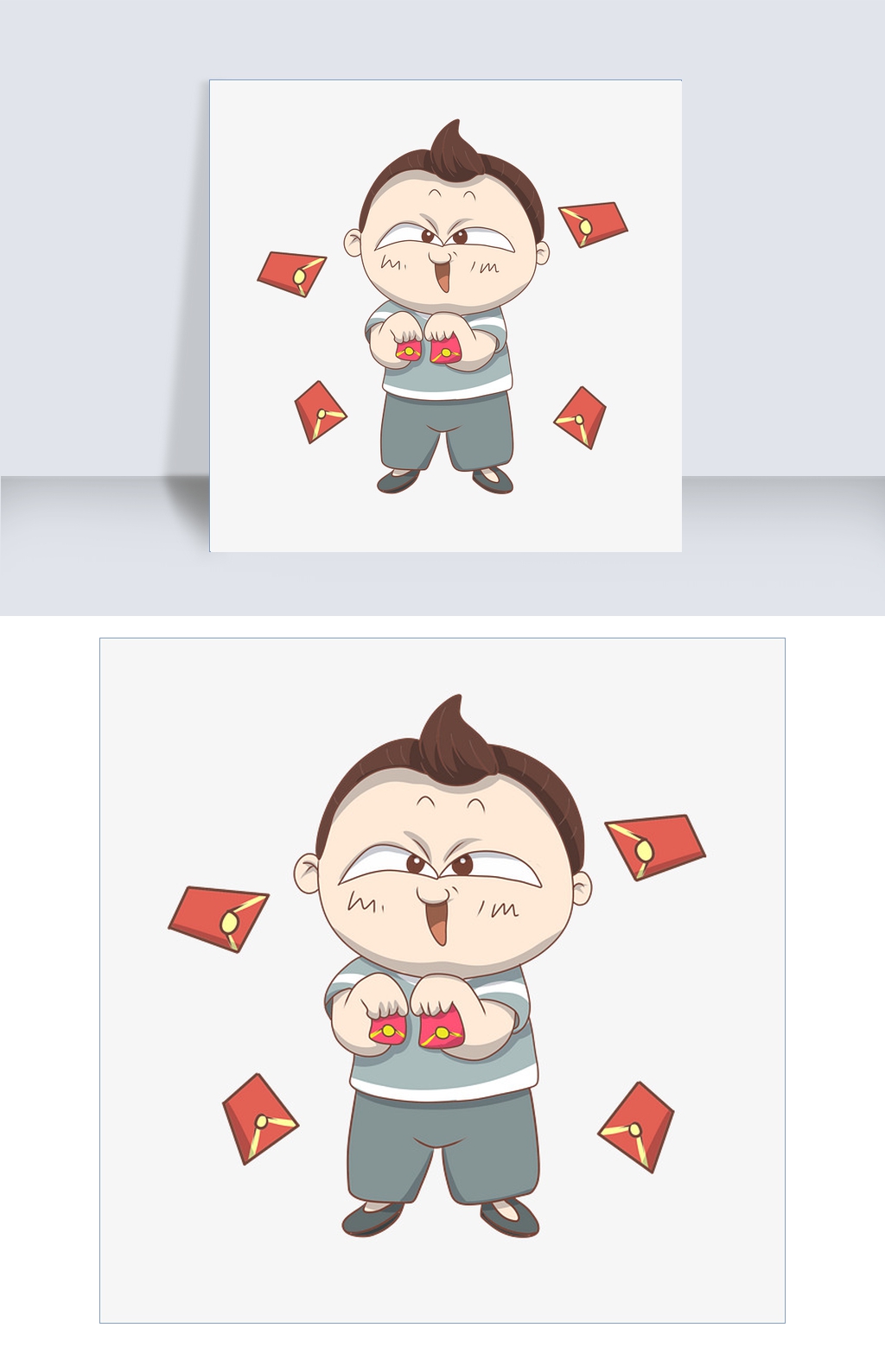 抽微信红包卡通人物