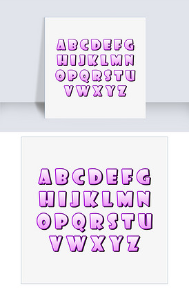 创意pop艺术字体英文字母