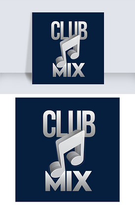 音乐俱乐部英文艺术字