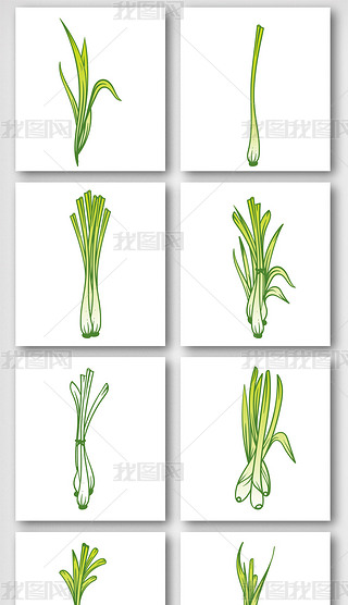 卡通柠檬草元素