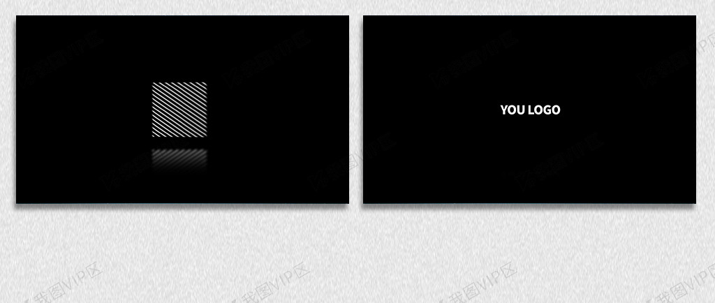 高清2019简约黑白灰片头尾logo素材(aep格式)免费下载_片头片尾|logo