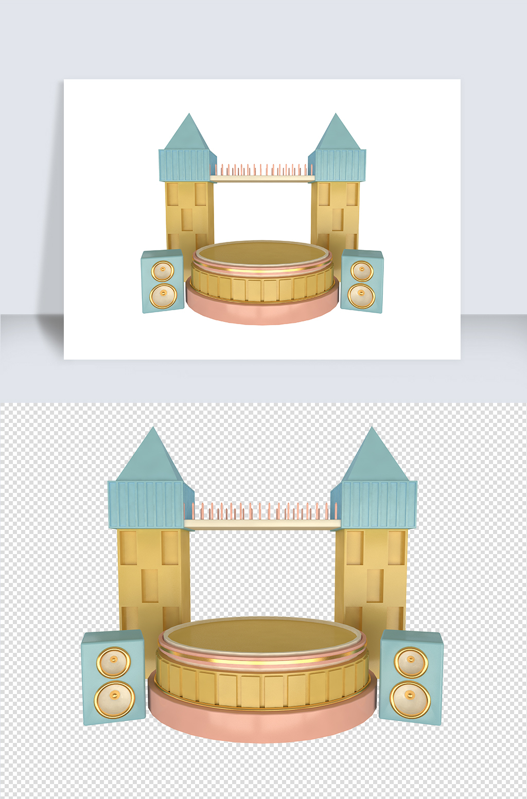 c4d立体电商舞台