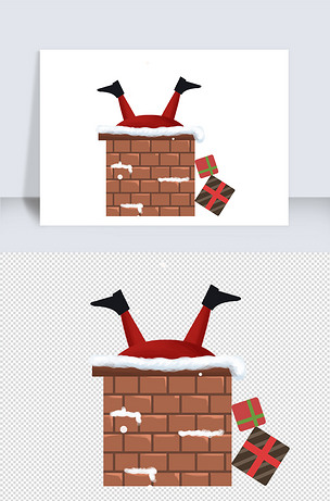 钻烟囱的圣诞老人