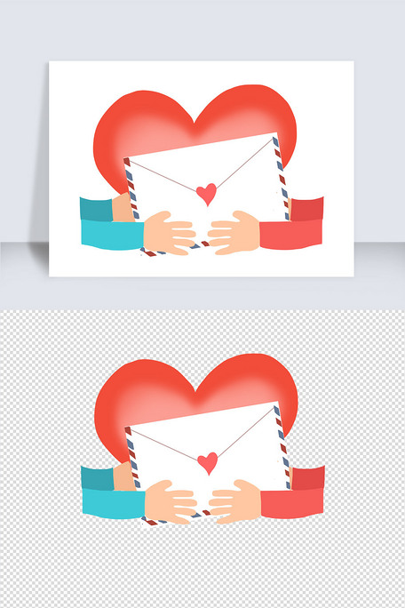 感恩节感谢信手绘卡通元素