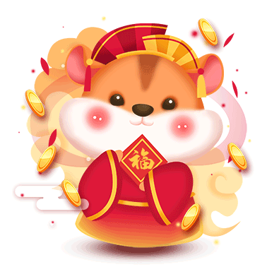 2020鼠年红色喜庆卡通吉祥物gi.