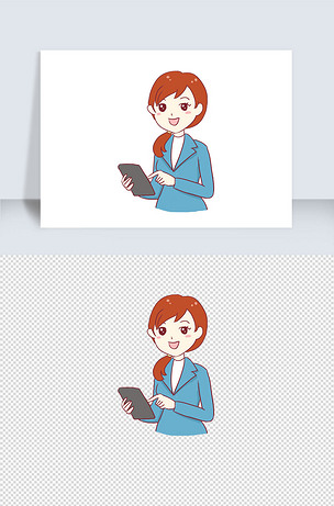 面试手绘卡通元素