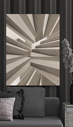 现代化艺术审美最新创意抽象未来画派装饰画