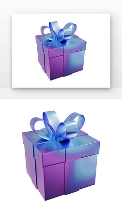 感恩节创意酸性礼盒和爱心酸性礼盒蓝紫色礼