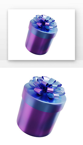 感恩节创意酸性礼盒和爱心酸性礼盒蓝紫色礼