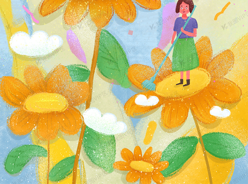 创意劳动节插画素材