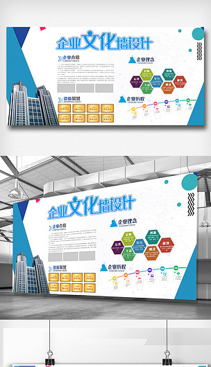 企业宣传文化墙设计素材模板图片下载-编号26231918-企业展板-我图网