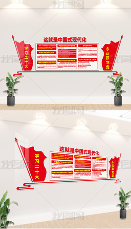这就是中国式现代化文化墙展板宣传栏