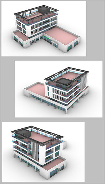 厂房3D建筑设计（附STP、IGS）