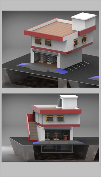 楼房3D建筑模型