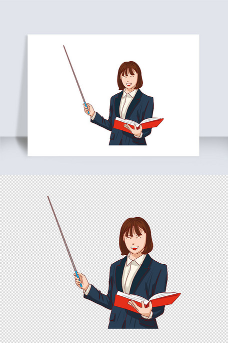 设计元素 人物形象 帅哥 教师节老师手绘插画元素找相似 查看大图