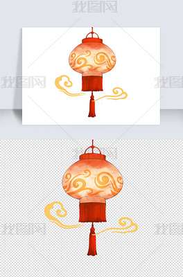 原创灯笼手绘中国风