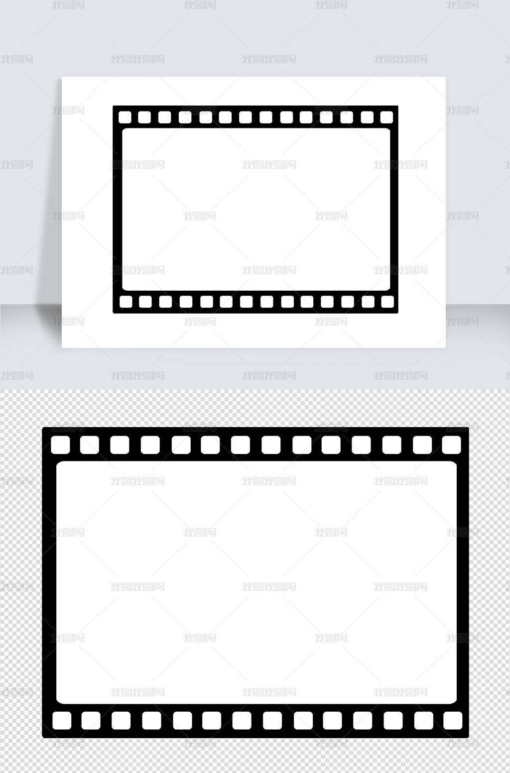 手绘电影院影带边框图片素材模板下载 其他 我图网