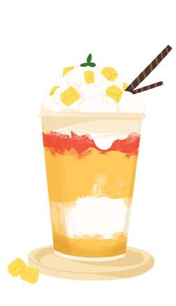 杨枝甘露免抠元素|杨枝甘露手绘插画