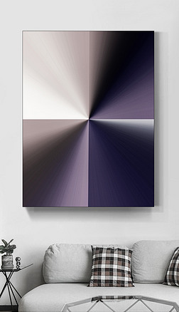 希望在未来最新原创抽象几何光影格子装饰画