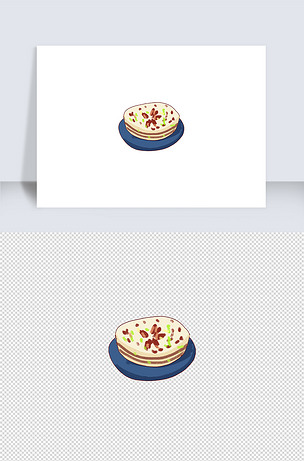 重阳糕手绘插画元素