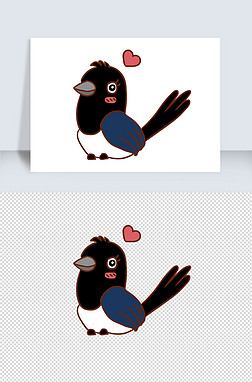 喜鹊卡通
