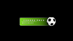世界杯足球字幕艺术字标题简约AE模板
