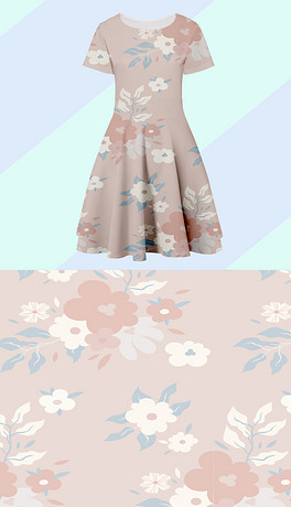 素材小碎花连衣裙矢量素材线条矢量布艺裙子全部排行榜相关排行隔断