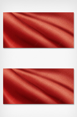 绣红色纹理背景布料质感
