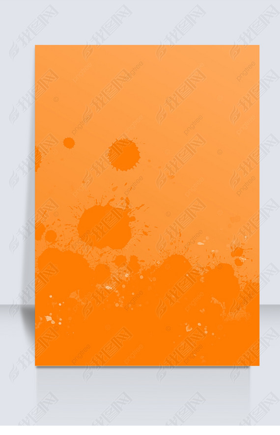 light orange background splash ink