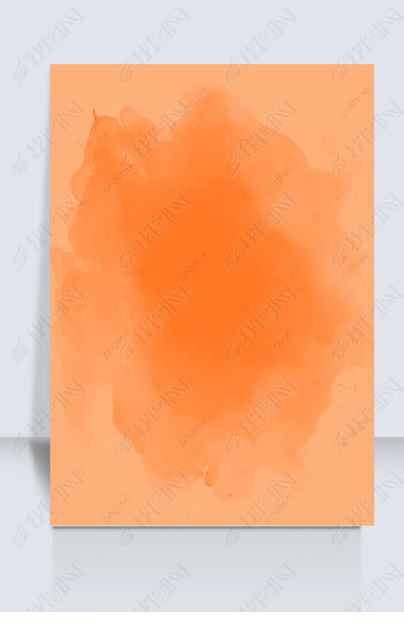 light orange background watercolor bloom