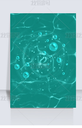 teal background cyan water we real