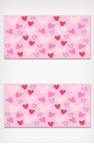 简洁爱心背景图案壁纸