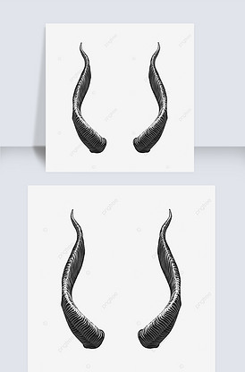 万圣节邪恶的黑色恶魔魔鬼角