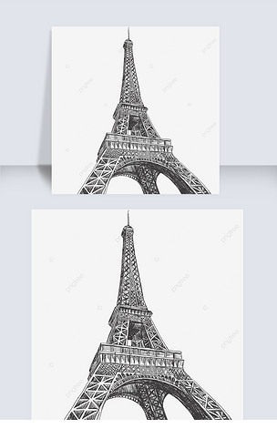 速写埃菲尔铁塔