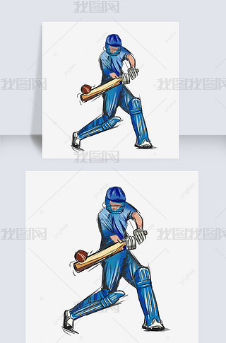 icc cricket world cup blue character