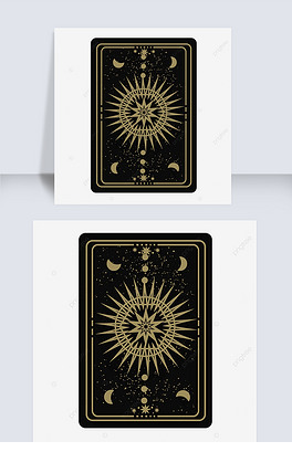 日月星辰神秘星系塔罗牌