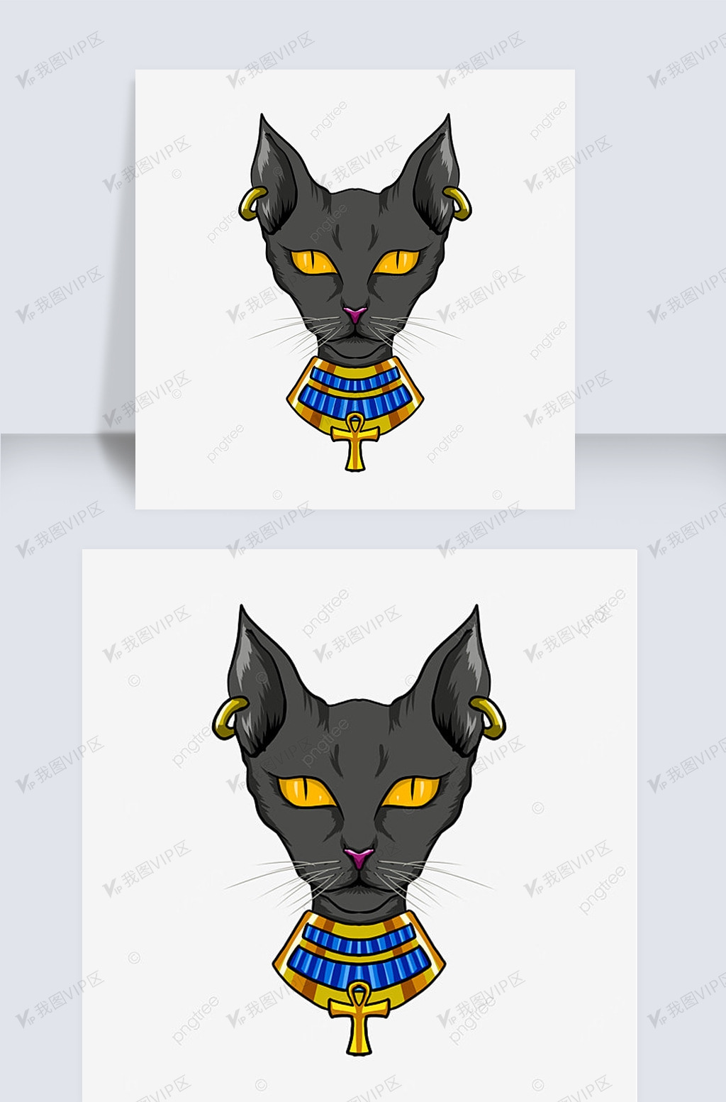 古埃及风格猫咪肖像