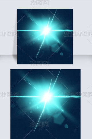 蓝色魔幻闪光效果