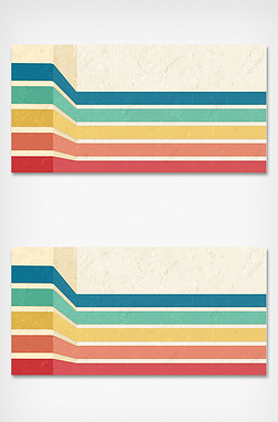 彩虹横条创意背景|复古彩虹色彩线条背景