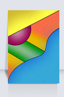 彩色渐变不规则几何图形背景