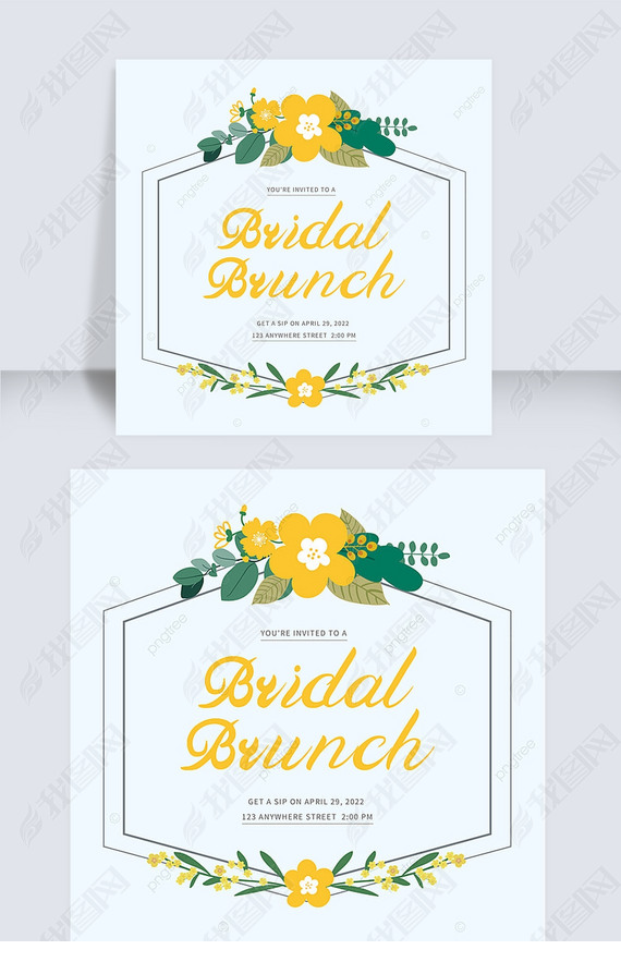 elegant flower border bridal shower invitation instagram story