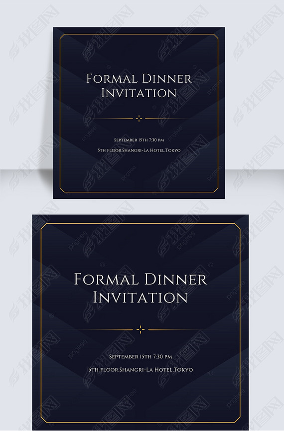 geometric style formal dinner invitation instagram story