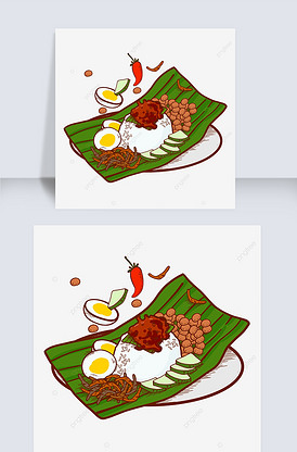 马来西亚椰浆饭跳动的美食