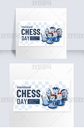 international chess day blue exhibition