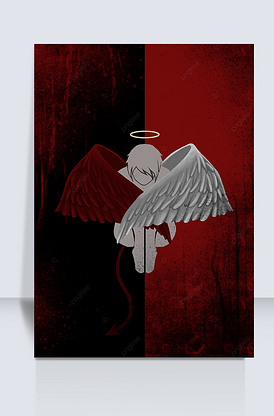 血迹天使恶魔背景