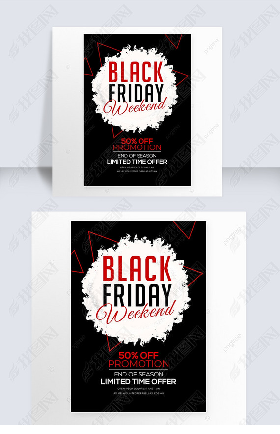 black friday promotional discount poster