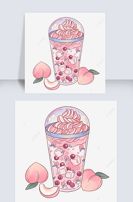 水蜜桃饮料图片素材_水蜜桃饮料模板下载-我图网vip素材